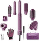 StyleVibe 8-in-1 Air Styler, Hair Dryer & Blow Dryer Brush with Travel Case - Auto Wrap Curls (L/R), Fast Drying, Thermal Round Brush for Smooth Blowouts & Frizz-Free Volume, No Heat Damage