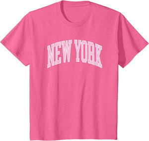 New York Souvenir Pink Retro Preppy Throwback Classic
