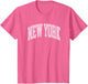 New York Souvenir Pink Retro Preppy Throwback Classic