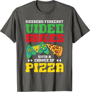 Gamer Weekend Forecast Video Games with Chance of Pizza
