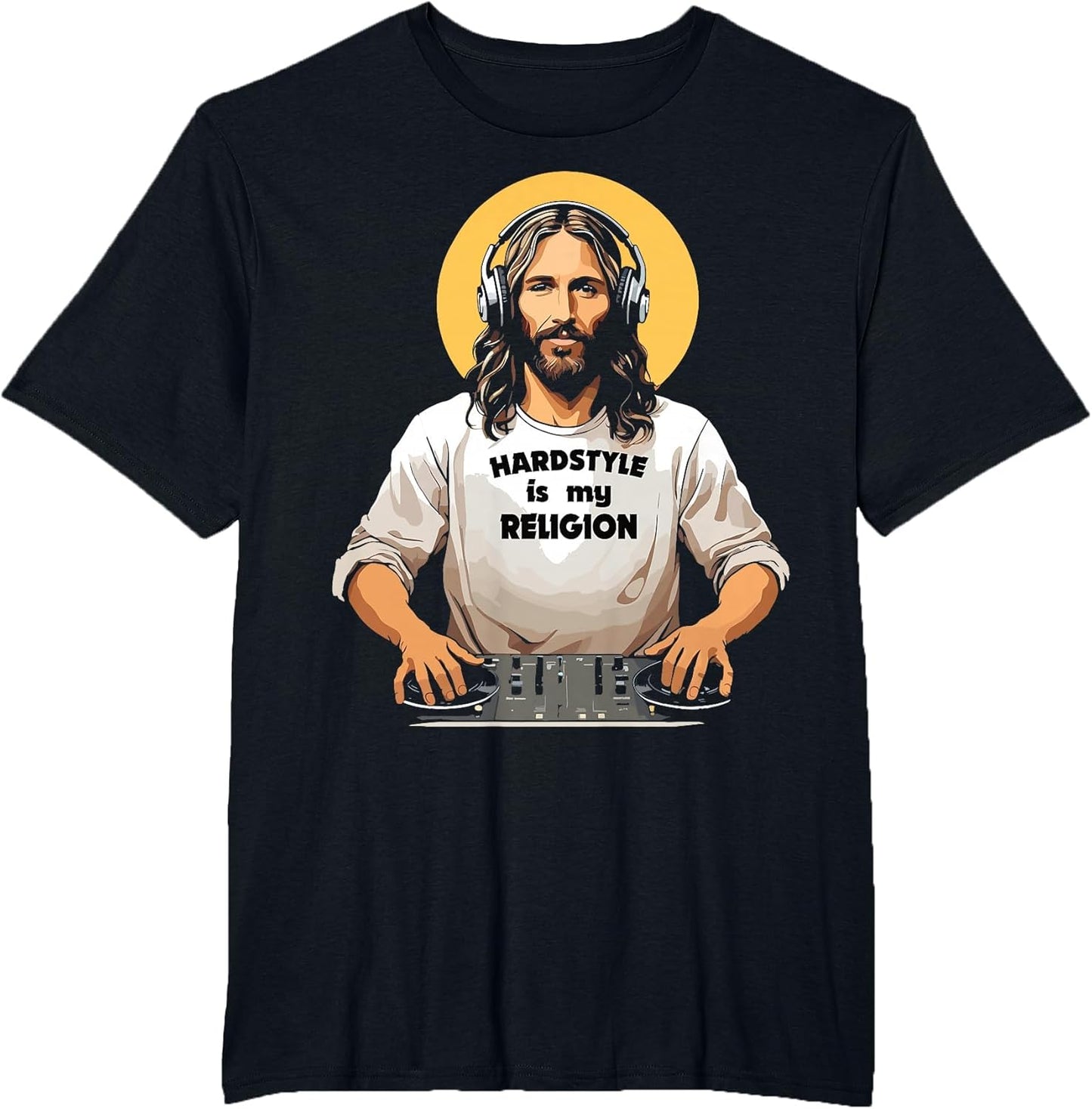 Techno Merch Hardstyle is My Religion Jesus Hardstyle