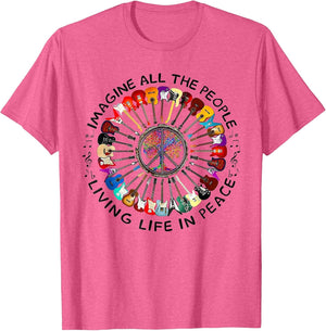 Imagine Music Peace and Music Guitar Circle Harmony