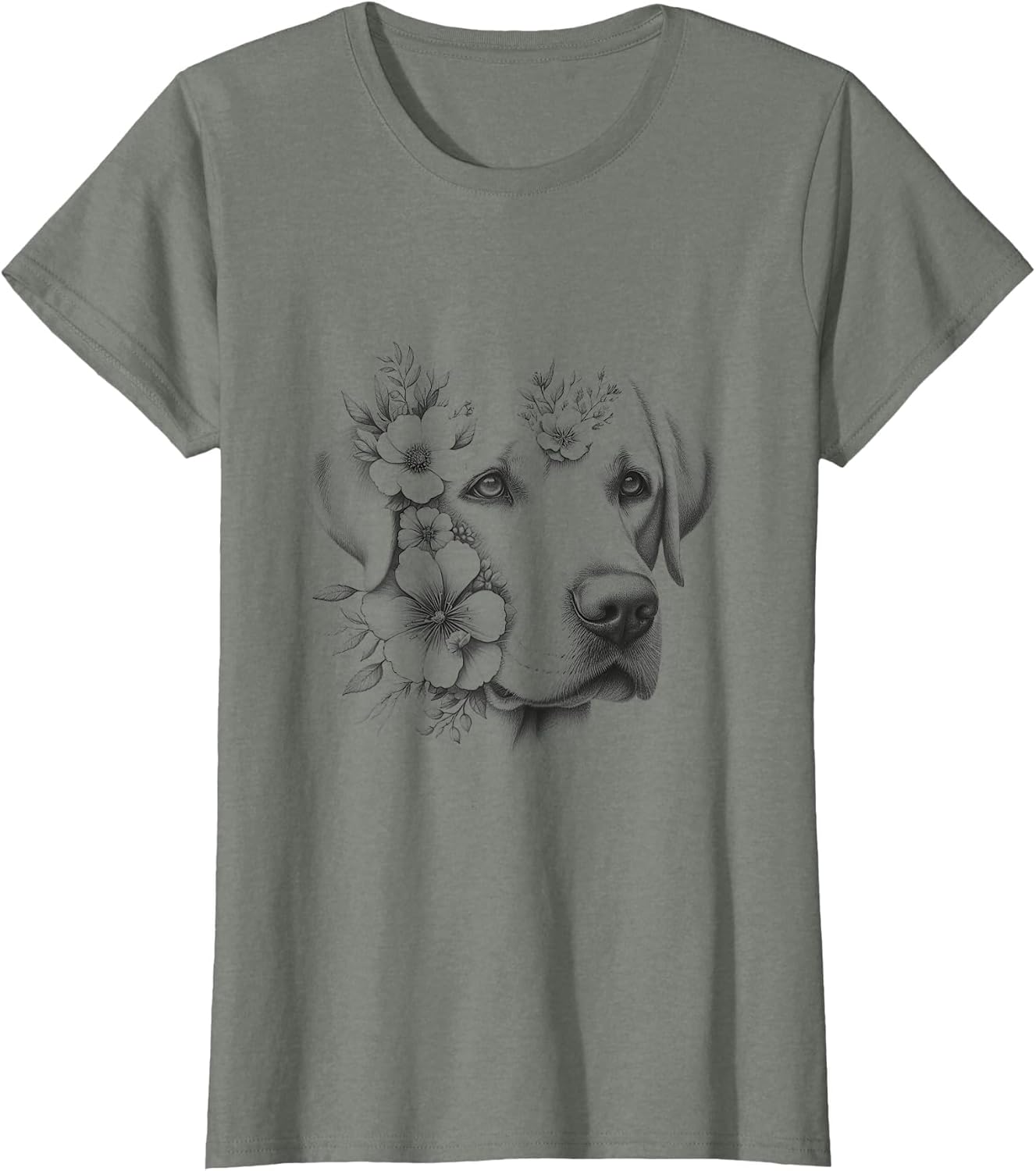 Floral Labrador Retriever Lab Flower Dog Mom Design