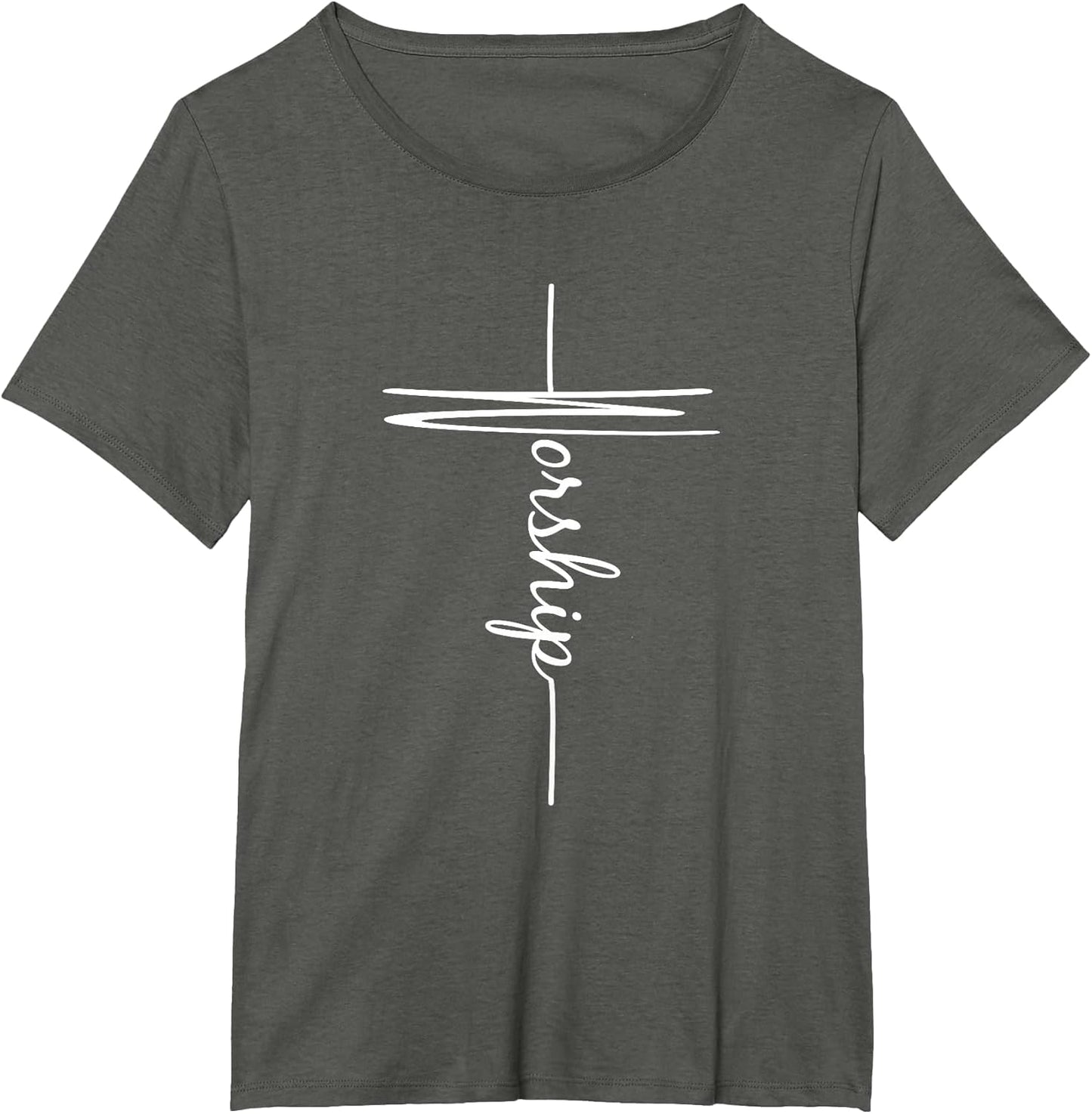 Christian Faith Cross Script - Worship