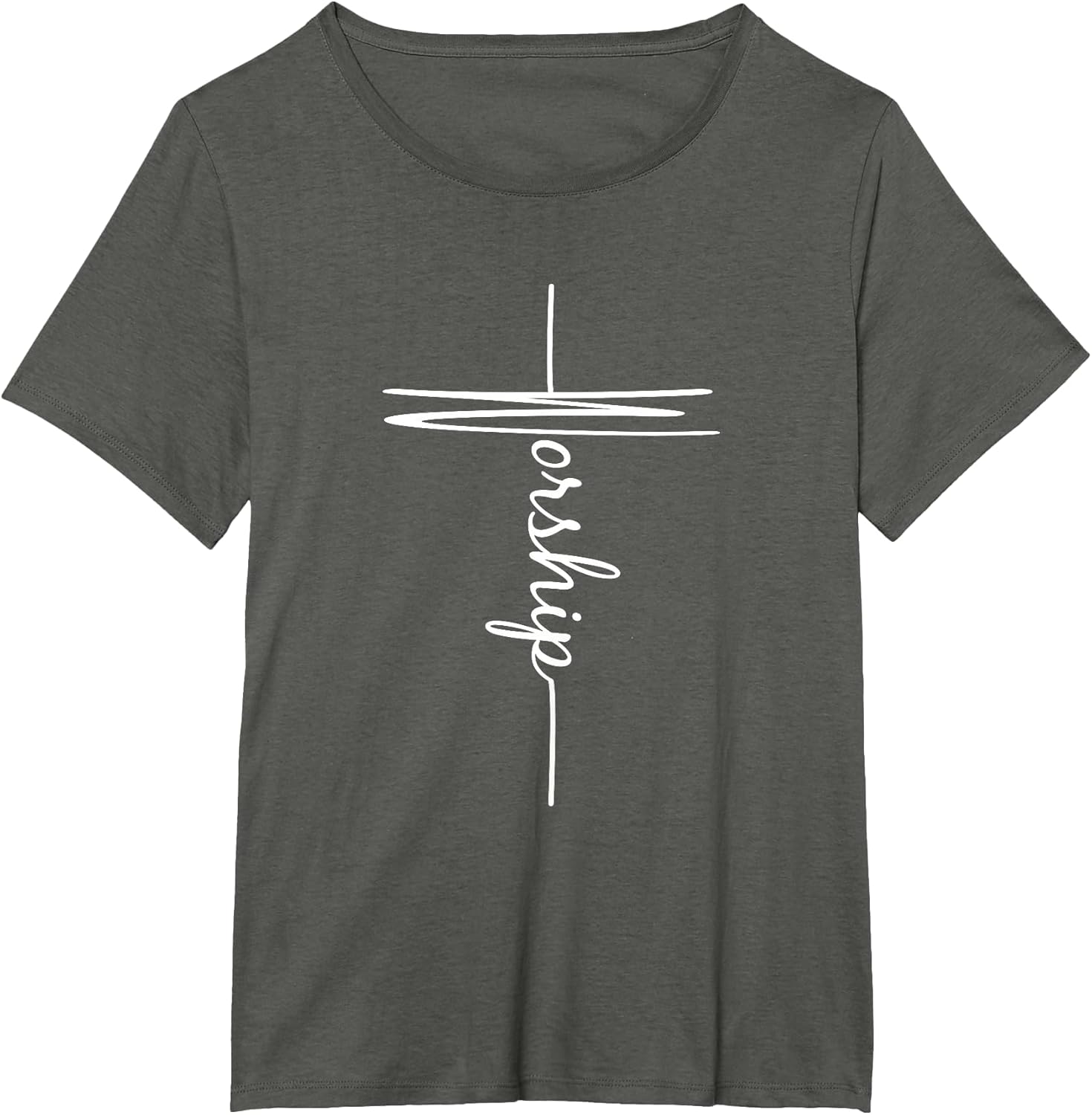 Christian Faith Cross Script - Worship