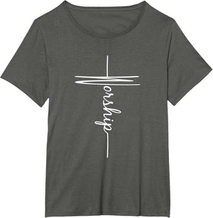 Christian Faith Cross Script - Worship