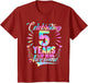 Celebrating 5 Year of Being Awesome with Tie-dye Graphic
