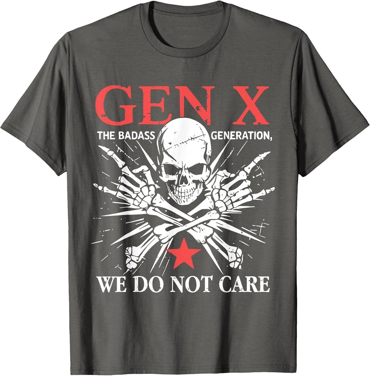 Retro Gen X Generation We Do Not Care Generation X Skull