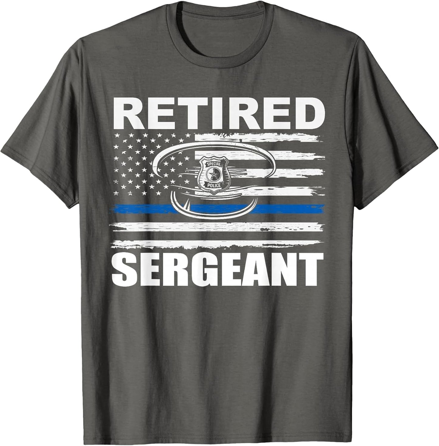 Thin Blue Line Retired Police Sergeant Retirement Novelty