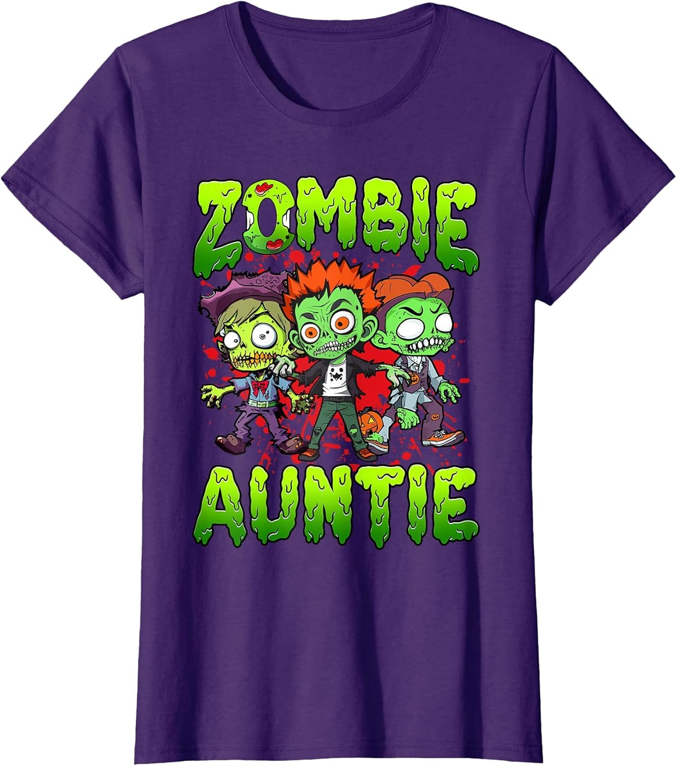 Zombie Auntie Halloween Costume Family Matching