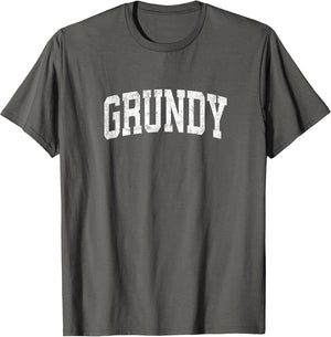 Grundy Virginia VA Vintage Athletic Sports Design