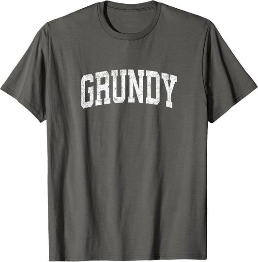Grundy Virginia VA Vintage Athletic Sports Design