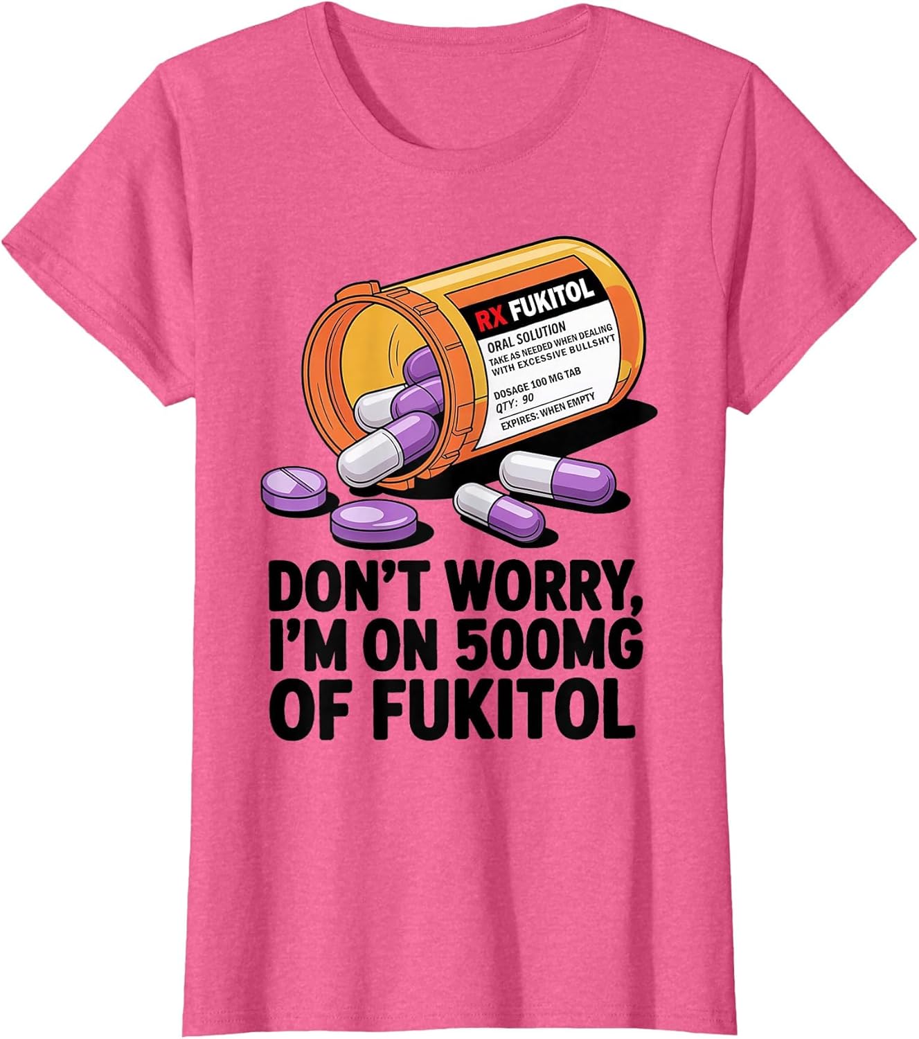 Don't Worry I'm on 500mg of Fukitol Funny Adult Sarcastic