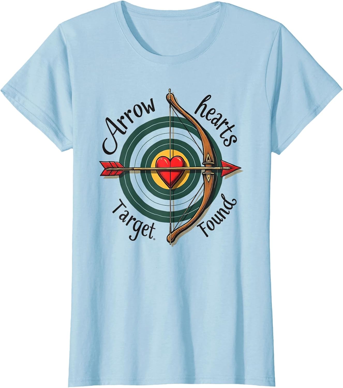 Arrow Hearts Target Found Romantic Archery Design