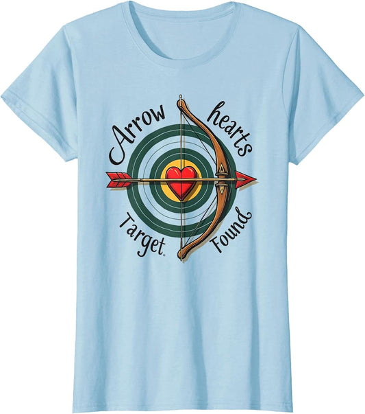 Arrow Hearts Target Found Romantic Archery Design