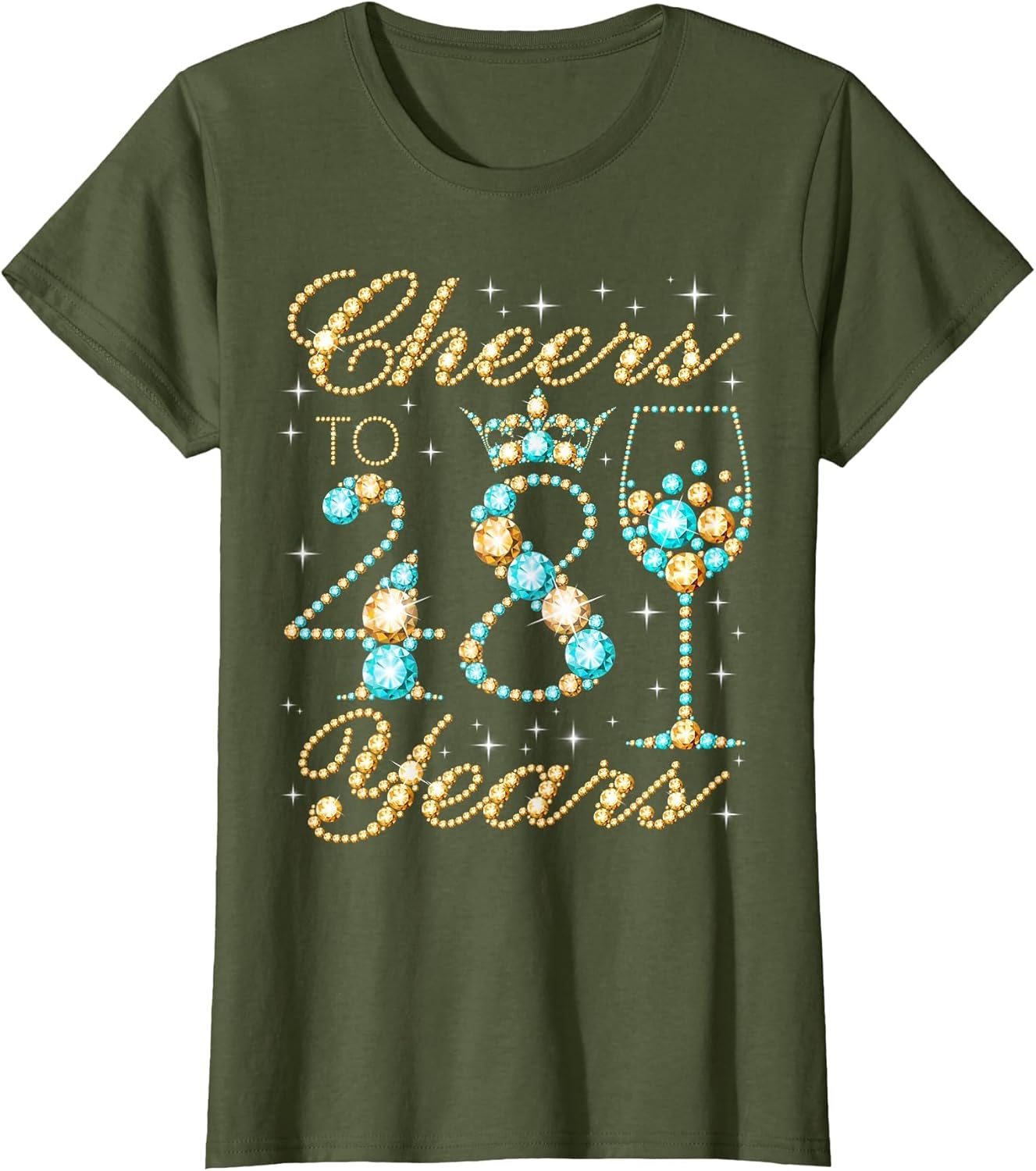 Cheers to 48 Years 48th Birthday Party Woman Princess Queen