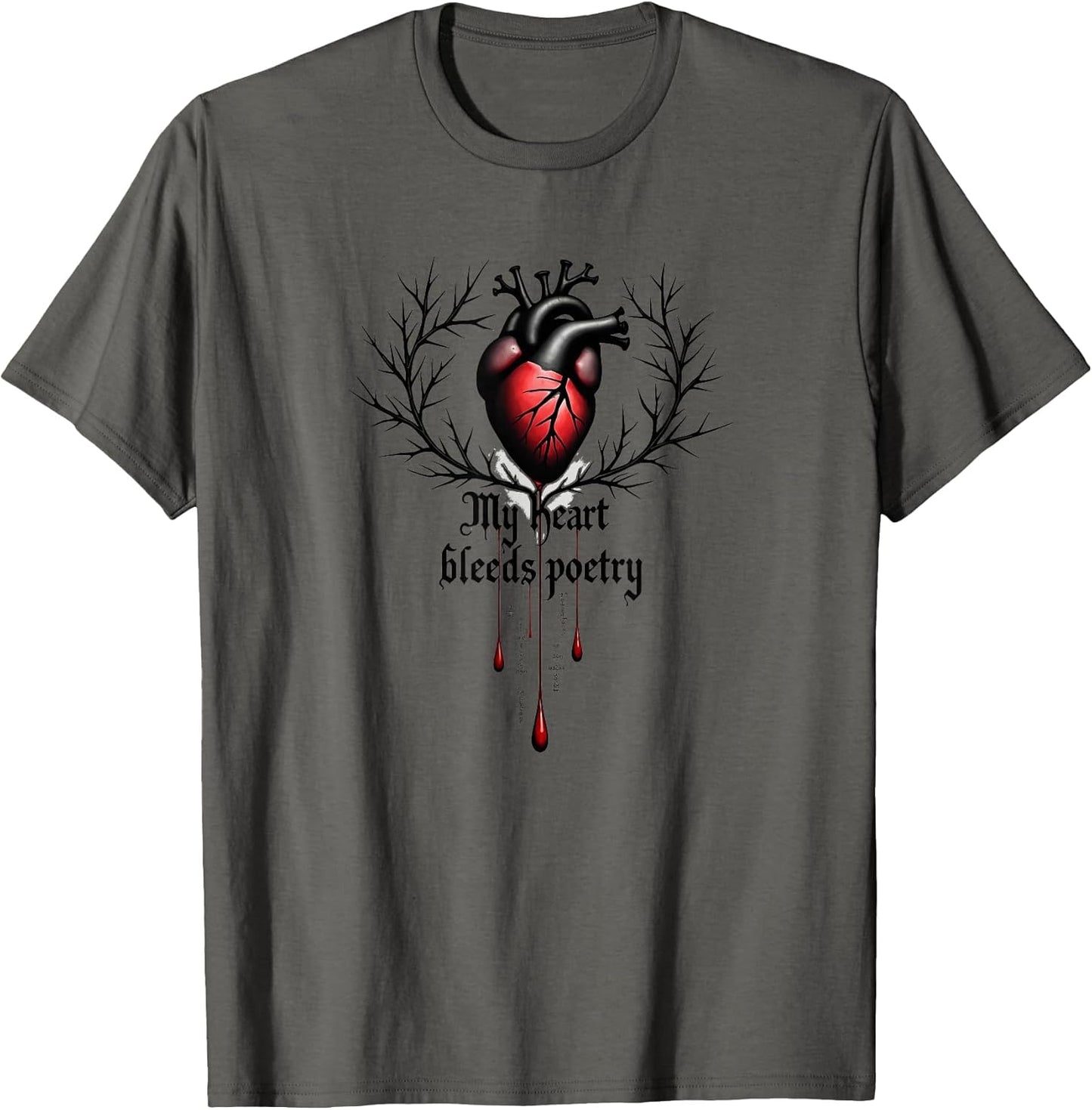 My Heart Bleeds Poetry Emo Gothic Design