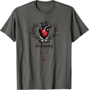 My Heart Bleeds Poetry Emo Gothic Design