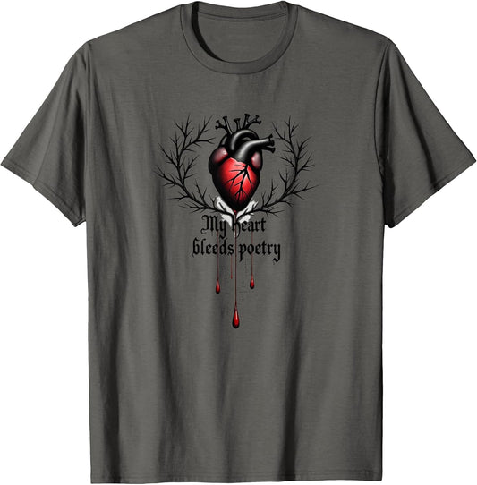 My Heart Bleeds Poetry Emo Gothic Design