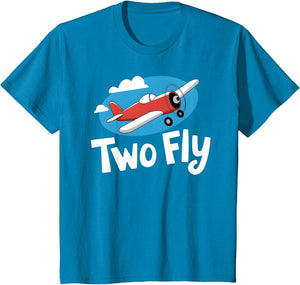 Kids Two Fly Baby Boy 2nd Birthday Outfit Two Fly Airplane