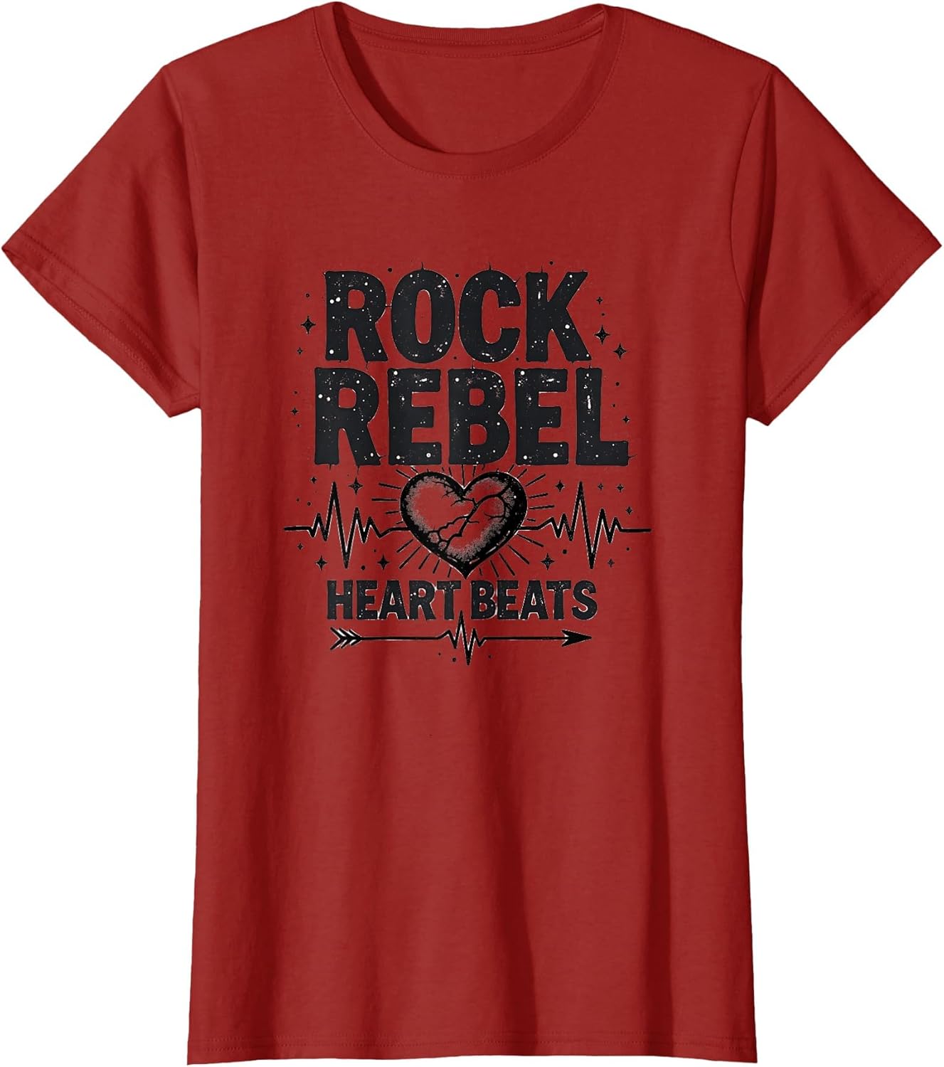 Rock Rebel Heart Beats Music Design