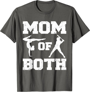 Mom of Both Funny Baseball Gymnastics Mom