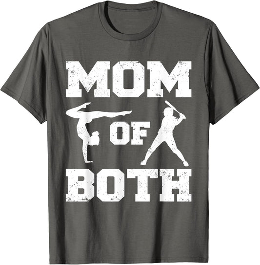 Mom of Both Funny Baseball Gymnastics Mom