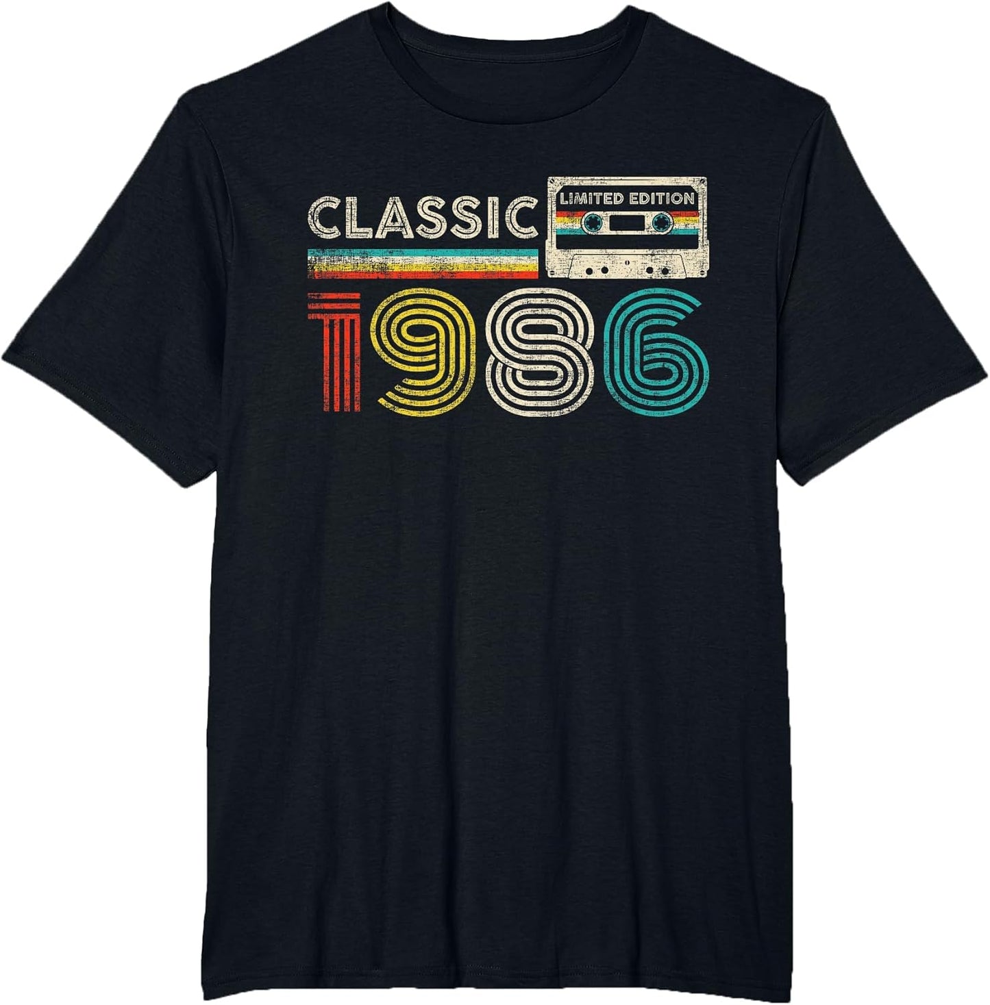 Classic 1986 Vintage 1986 Cassette Tape Men Women Birthday