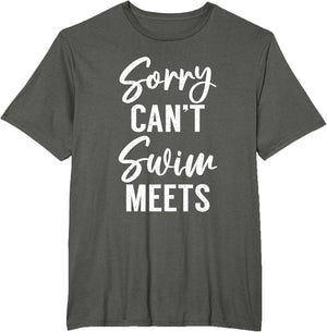 Sorry Cant Swim Meets Team Water Ocean Pool Swim