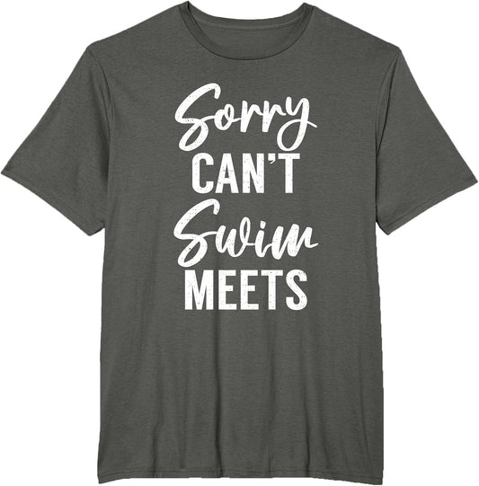 Sorry Cant Swim Meets Team Water Ocean Pool Swim