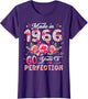 60 Year Old Made in 1966 Floral 60th Birthday Women