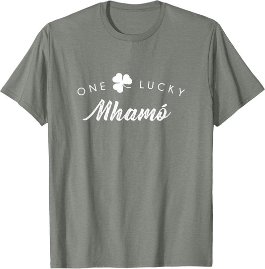 One Lucky Mhamo Shirt, Cute St. Patrick's Day Shamrock Gift