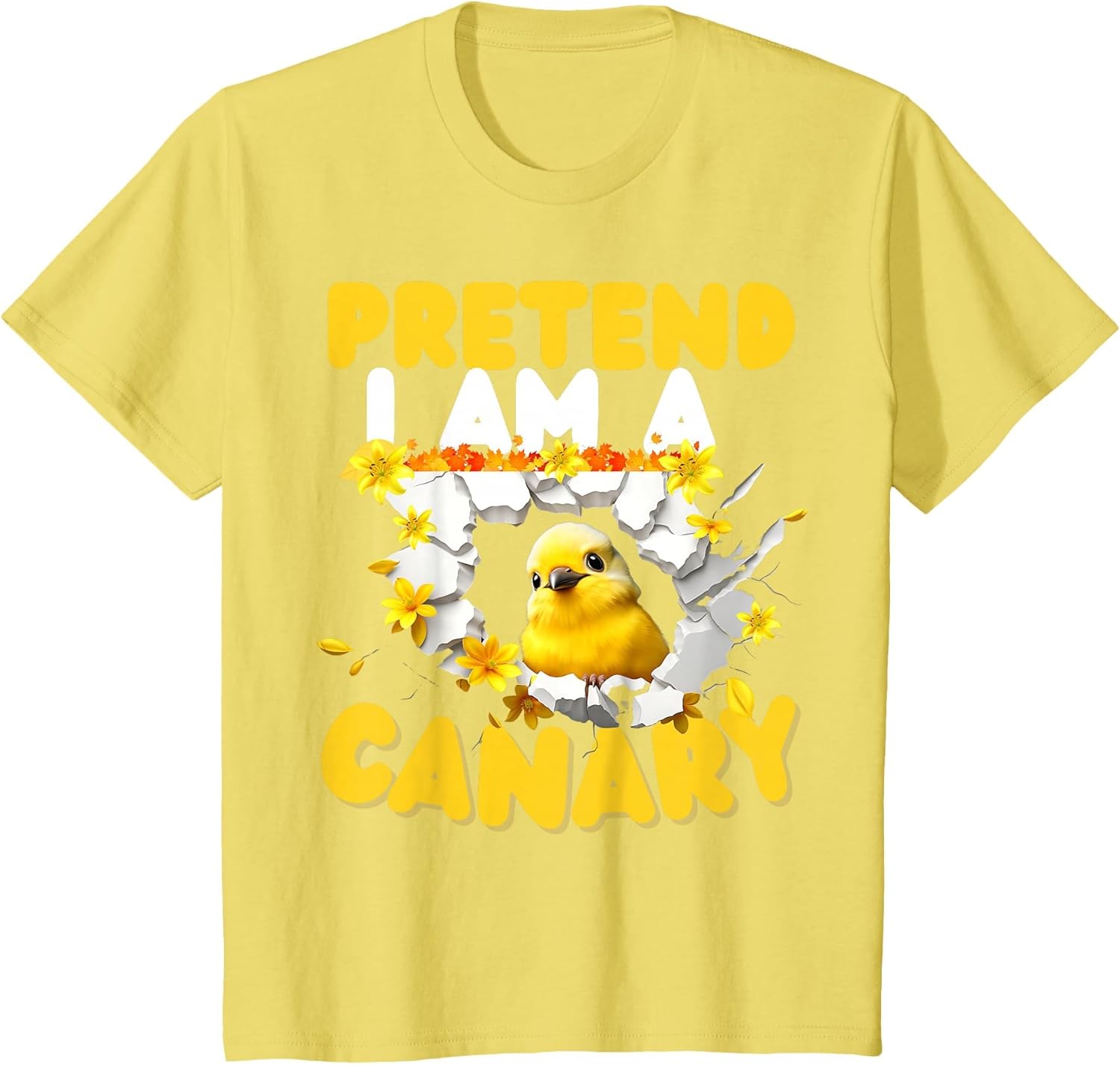 Pretend I'm A Canary Costume Halloween Funny Lazy