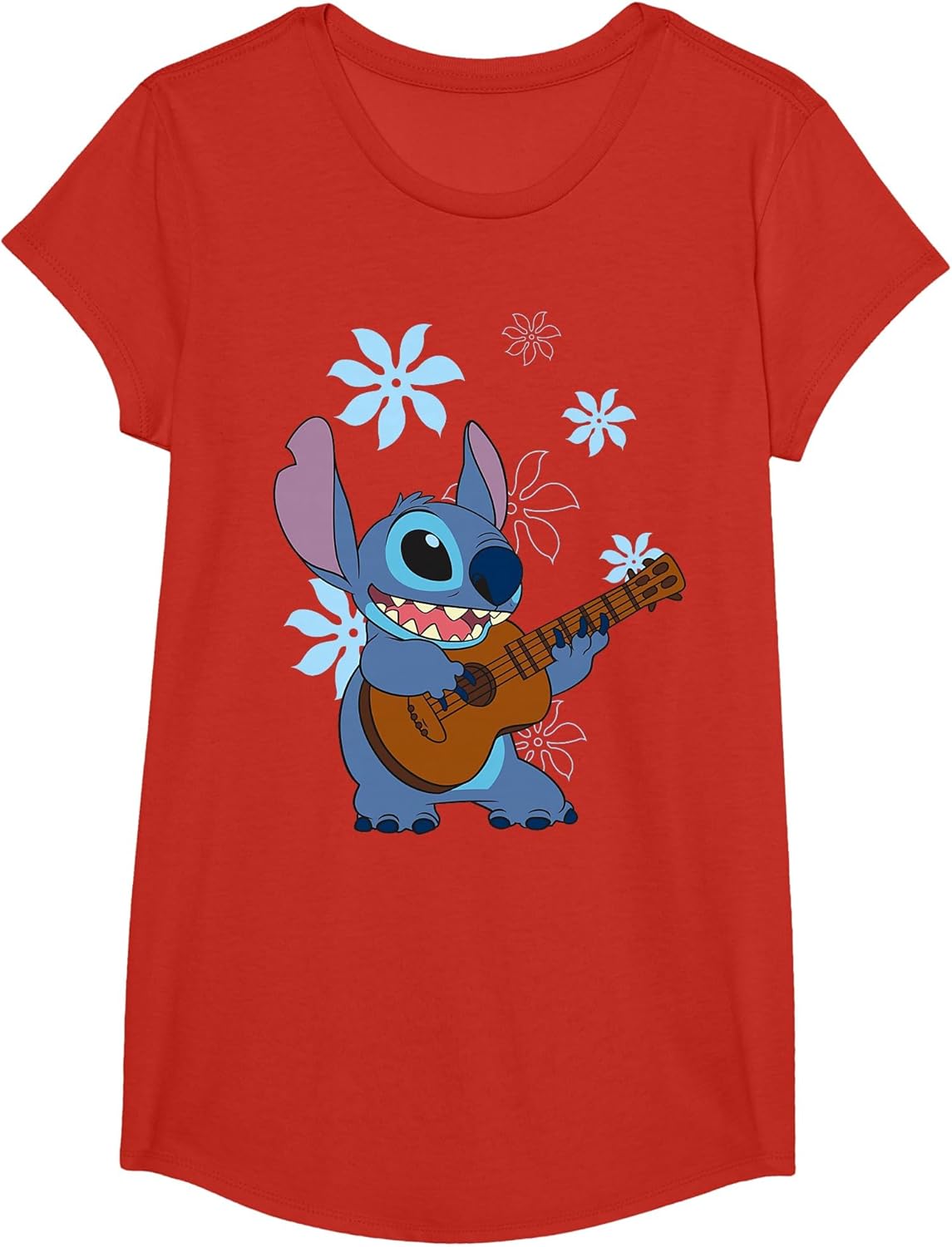 Disney Lilo & Stitch Tropical Stich Ukulele , Girls, Red, Small
