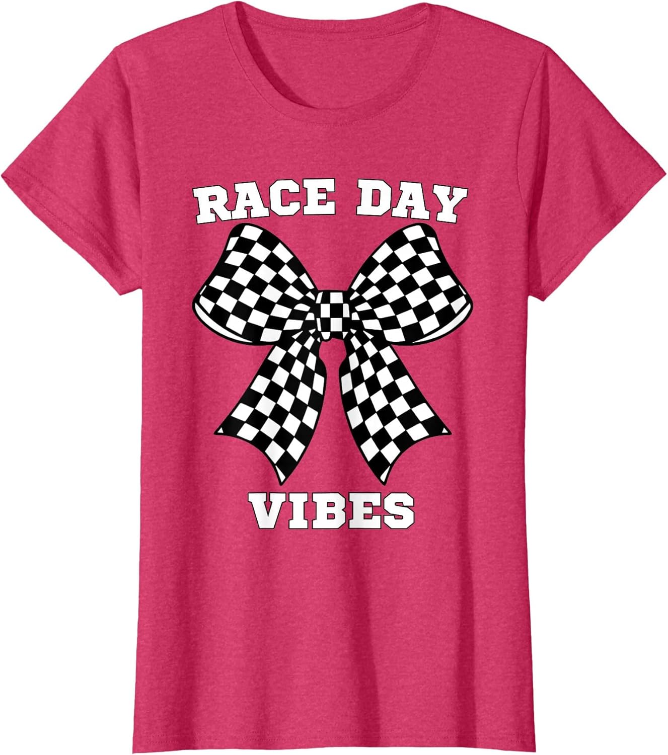 Race Day Vibes Checkered Coquette Bow Car Racing