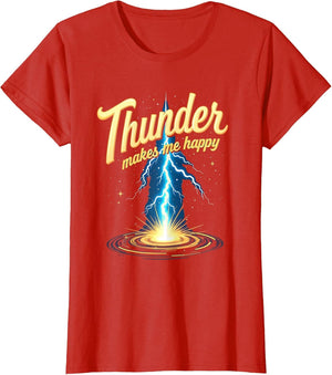 Thunder Makes Me Happy Stormy Weather Design
