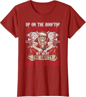 Santa Claus Up On The Rooftop Click