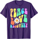 Groovy Peace Love Recovery Celebrate Sober I'm Clean AA NA