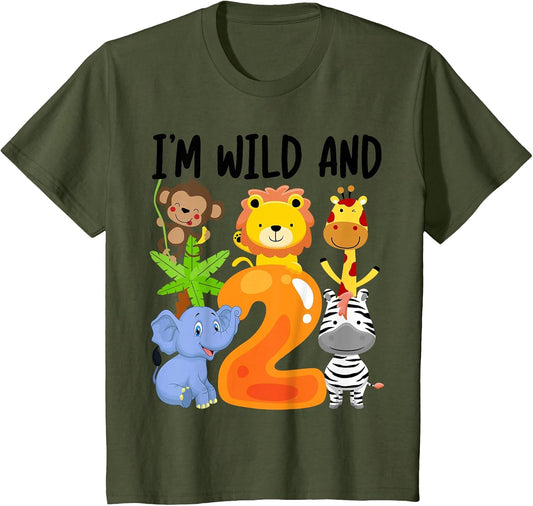 I'm Wild and 2 Two Zoo 2nd Birthday Safari Jungle Animals