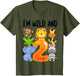 I'm Wild and 2 Two Zoo 2nd Birthday Safari Jungle Animals