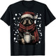 Christmas Rottweiler Santa Hat Coffee Lover Funny Winter Dog