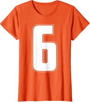 Halloween Group Costume #6 Sports Jersey Number 6 6th Bday