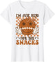I'm Just Here for The Snacks Football Retro Game Day Girls