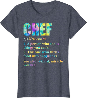 Chef Definition Cooking Kitchen Funny Cook Saying Tie Dye