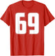 Halloween Group Costume #69 Sports Jersey Number 69