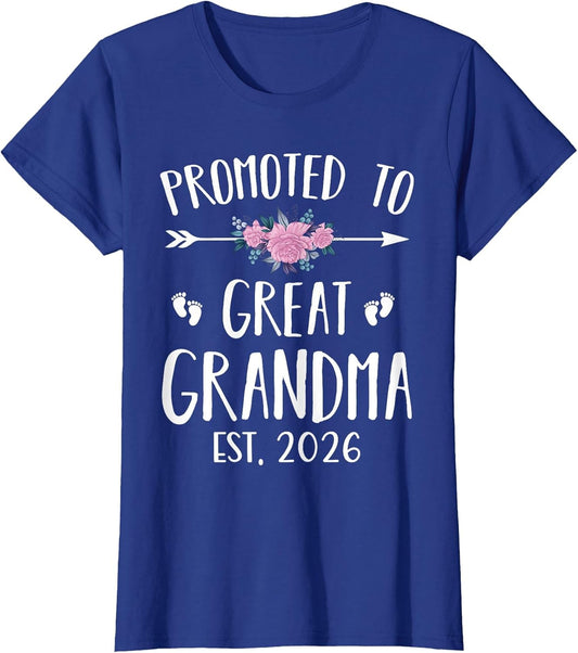 Promoted to Great Grandma Est 2026 New Great Grandmother