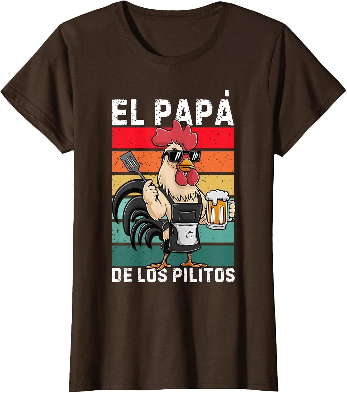 Retro El Papa de lo pollitos Funny Spanish Dia del Padre