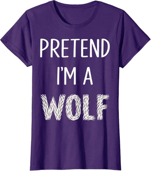 Pretend I'm A Wolf Funny Lazy Wolf Halloween Costume