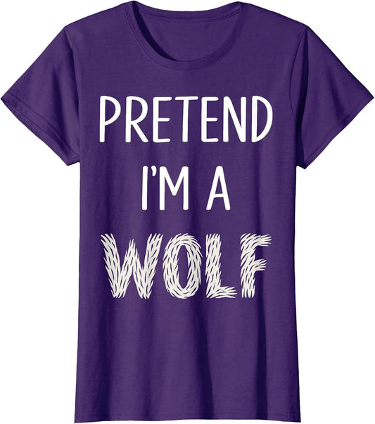 Pretend I'm A Wolf Funny Lazy Wolf Halloween Costume