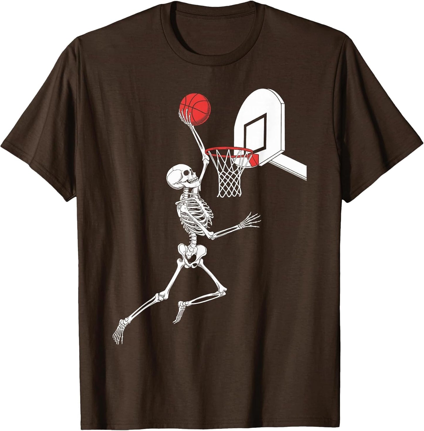 Funny Skeleton Playing Basketball Lovers Spooky Halloween